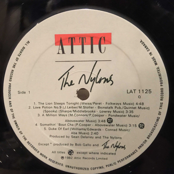 The Nylons - The Nylons (LP, Album) (Mint (M)) - Image 3