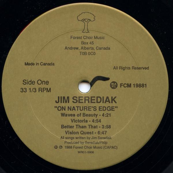 Jim Serediak - On Nature's Edge (LP) (Mint (M)) - Image 5