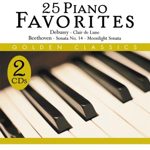 Frédéric Chopin, Ludwig van Beethoven, Pyotr Ilyich Tchaikovsky, Felix Mendelssohn-Bartholdy, Robert Schumann, Sergei Vasilyevich Rachmaninoff, Modest Mussorgsky, Enrique Granados, Wolfgang Amadeus Mozart, Claude Debussy, Johannes Brahms, Carl Maria von W - 25 Piano Favorites (2xCD, Comp) (Near Mint (NM or M-))