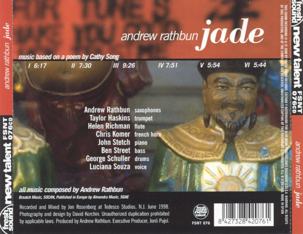 Andrew Rathbun - Jade (CD, Album) (Mint (M)) - Image 2