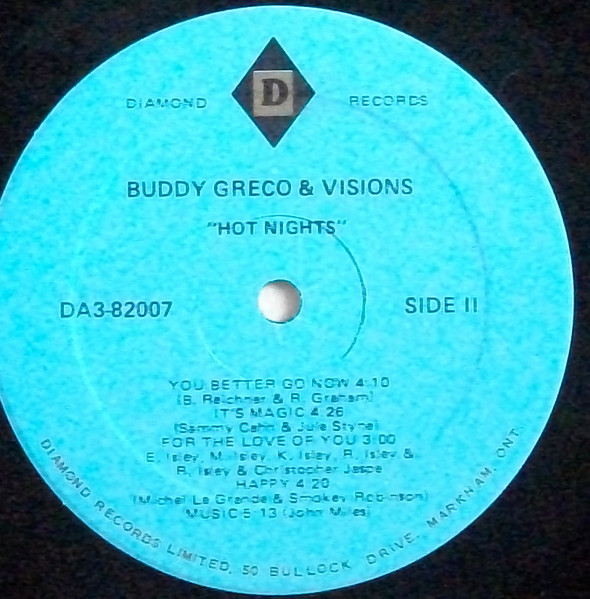 Buddy Greco & Visions (20) - Hot Nights (LP, Album) (Mint (M)) - Image 4