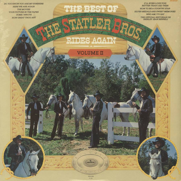 The Statler Brothers - The Best Of The Statler Bros. Rides Again Volume II (LP, Comp, Club, 56 ) (Mint (M))