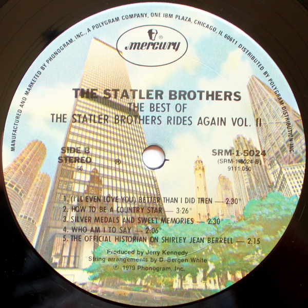 The Statler Brothers - The Best Of The Statler Bros. Rides Again Volume II (LP, Comp, Club, 56 ) (Mint (M)) - Image 5