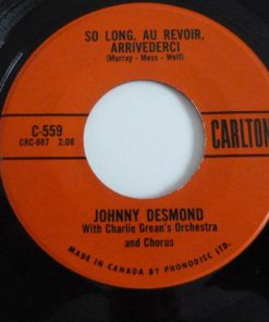 Johnny Desmond - So Long Au Revoir Arrivederci (7", Single) (Very Good Plus (VG+))