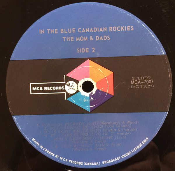 The Mom And Dads - In The Blue Canadian Rockies (LP, Album) (Mint (M)) - Image 4