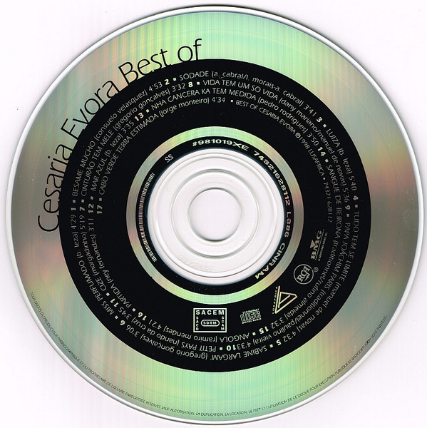 Cesaria Evora - Best Of (CD, Comp) (Near Mint (NM or M-)) - Image 3