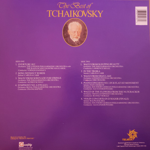 Pyotr Ilyich Tchaikovsky - The Best Of Tchaikovsky (LP, Comp, RE) (Mint (M)) - Image 2