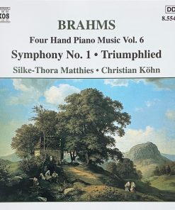 Silke-Thora Matthies / Christian Köhn - Johannes Brahms - Johannes Brahms: Four Hand Piano Music Vol. 6 - Symphony No. 1 / Triumphlied (CD, Album) (Near Mint (NM or M-))