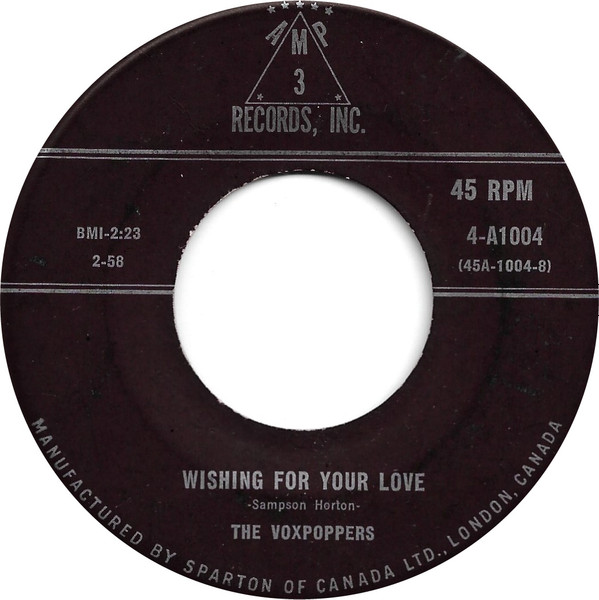 The Voxpoppers - Wishing For Your Love (7") (Very Good (VG))