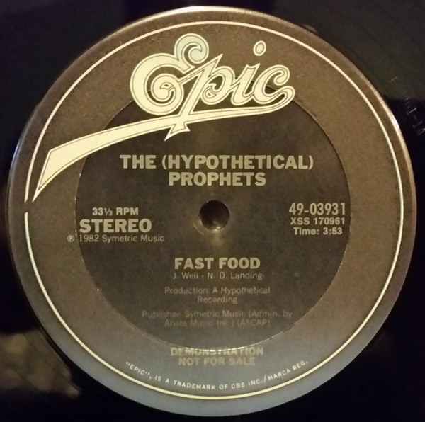 The (Hypothetical) Prophets - Person To Person (12", Promo) (Mint (M)) - Image 2