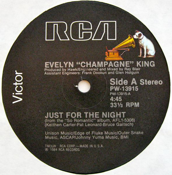 Evelyn King - Just For The Night (12") (Mint (M)) - Image 2