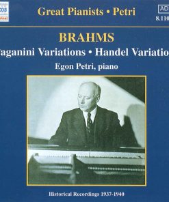 Johannes Brahms, Egon Petri - Paganini Variations • Handel Variations (CD, Album, Mono) (Near Mint (NM or M-))