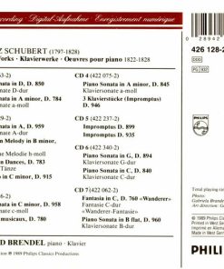 Alternative view of Schubert*, Alfred Brendel - Piano Works = Klavierwerke = Œuvres Pour Piano 1822–1828 (Box, Comp, Sli + 7xCD) (Near Mint (NM or M-))