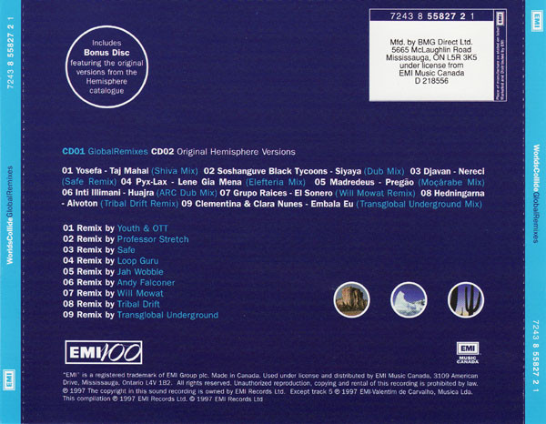 Various - Worlds Collide Global Remixes (2xCD, Comp) (Near Mint (NM or M-)) - Image 4