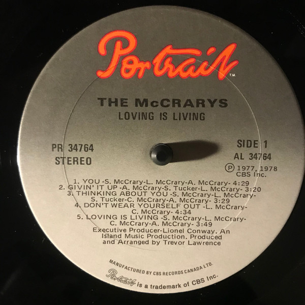 The McCrarys - Loving Is Living (LP, Album) (Mint (M)) - Image 3