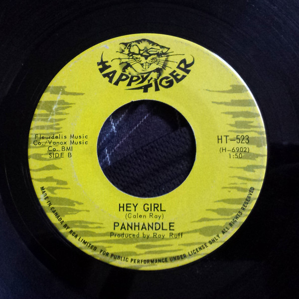 Panhandle - All The Time Now / Hey Girl (7", Single) (Near Mint (NM or M-)) - Image 2