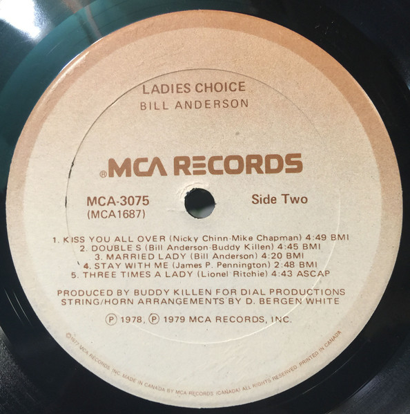 Bill Anderson (2) - Ladies Choice (LP, Album) (Mint (M)) - Image 4
