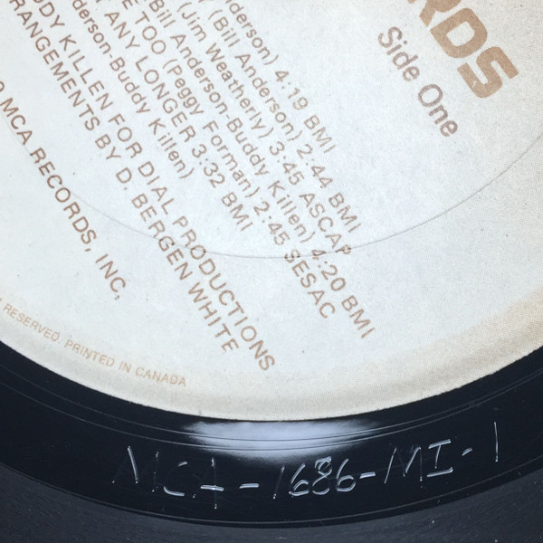 Bill Anderson (2) - Ladies Choice (LP, Album) (Mint (M)) - Image 5
