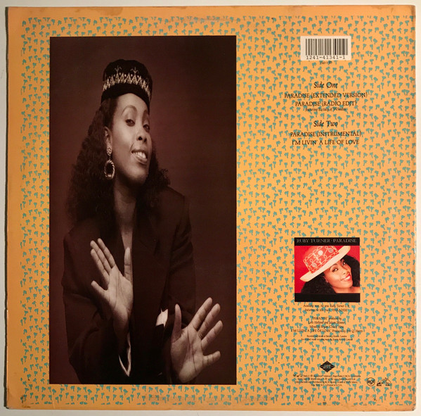 Ruby Turner - Paradise (12", Single, Promo) (Mint (M)) - Image 2