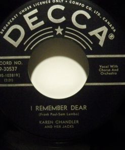 Alternative view of Karen Chandler - Sail Along Silv'ry Moon / I Remember Dear (7", Single) (Very Good Plus (VG+))