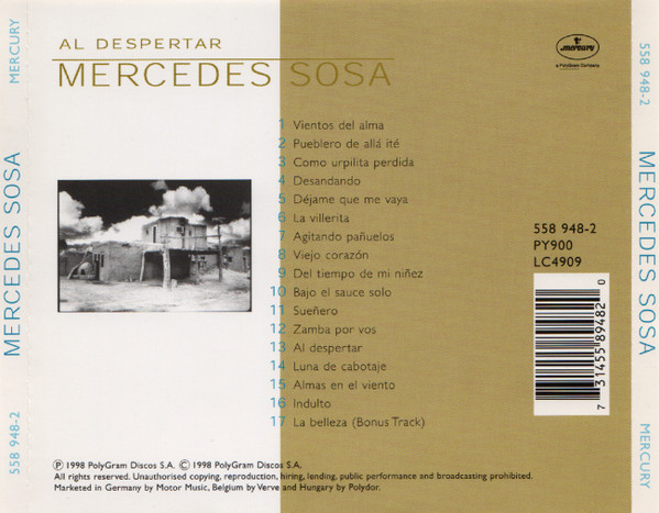 Mercedes Sosa - Al Despertar (CD, Album) (Near Mint (NM or M-)) - Image 2
