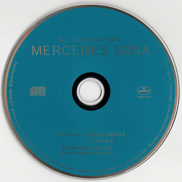 Mercedes Sosa - Al Despertar (CD, Album) (Near Mint (NM or M-)) - Image 3