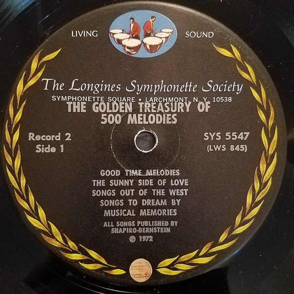 The Longines Symphonette - The Golden Treasury Of 500 Melodies (10xLP, Comp + Box) (Mint (M)) - Image 4