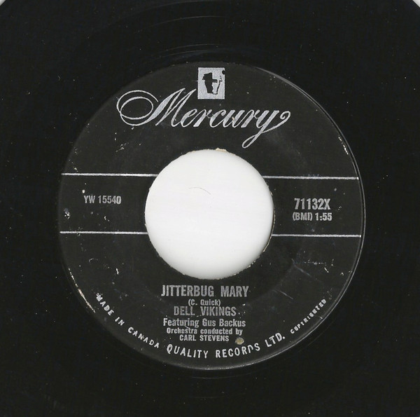The Dell-Vikings - Cool Shake / Jitterbug Mary (7") (Very Good (VG)) - Image 2