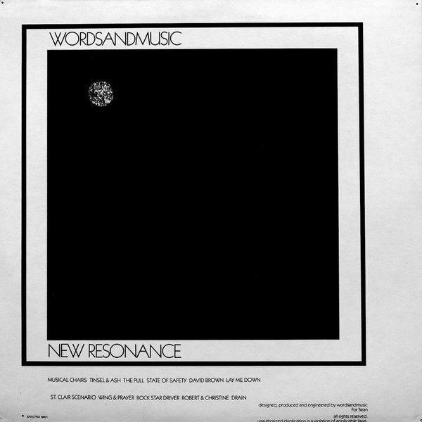 WORDSANDMUSIC - New Resonance (LP, Album) (Mint (M)) - Image 2