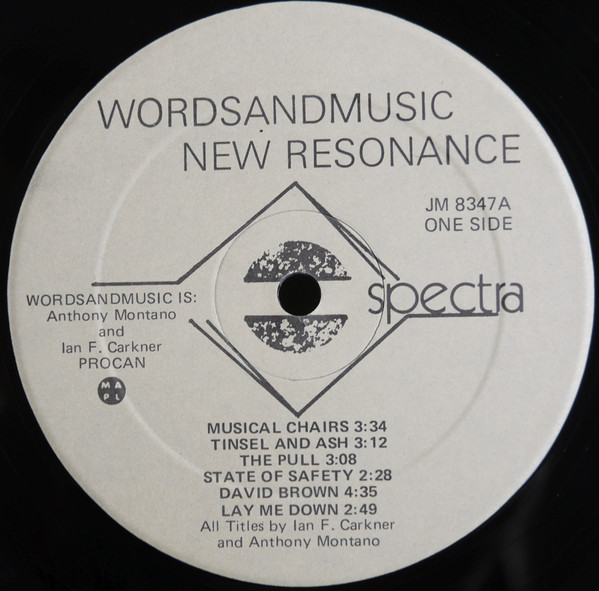 WORDSANDMUSIC - New Resonance (LP, Album) (Mint (M)) - Image 3