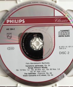 Felix Mendelssohn-Bartholdy - The Best Of Mendelssohn (Including Italian Symphony / Violin Concerto / A Midsummer Night's Dream) (2xCD, Comp) (Near Mint (NM or M-)) - Image 4