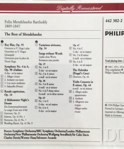 Felix Mendelssohn-Bartholdy - The Best Of Mendelssohn (Including Italian Symphony / Violin Concerto / A Midsummer Night's Dream) (2xCD, Comp) (Near Mint (NM or M-)) - Image 5