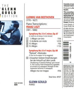 Alternative view of Ludwig van Beethoven / Franz Liszt, Glenn Gould - Piano Transcriptions – Symphony No. 5, Op. 67 & No. 6, Op. 68: 1st Movement = 1. Satz (CD, Comp, RM) (Near Mint (NM or M-))
