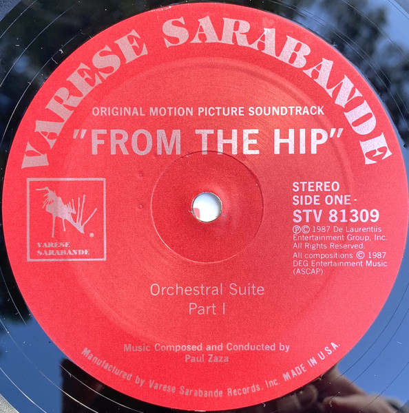 Paul Zaza - From The Hip Original Motion Picture Soundtrack (LP, Album) (Mint (M)) - Image 3