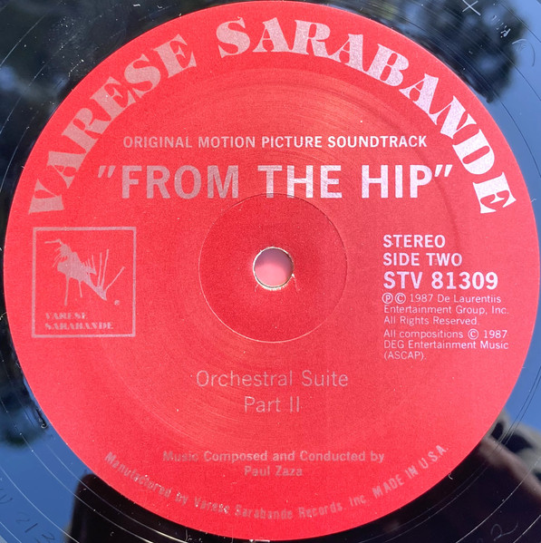 Paul Zaza - From The Hip Original Motion Picture Soundtrack (LP, Album) (Mint (M)) - Image 4