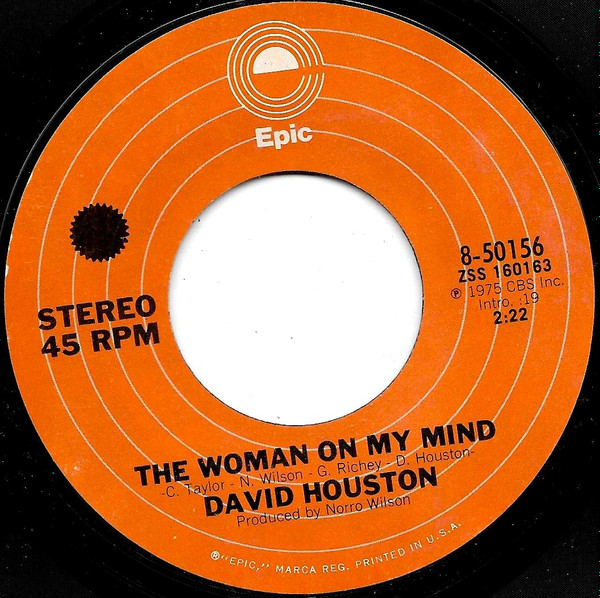 David Houston - The Woman On My Mind (7") (Very Good Plus (VG+))