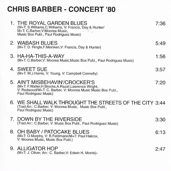 Chris Barber - Concert '80 (CD, Album, RE) (Near Mint (NM or M-)) - Image 5