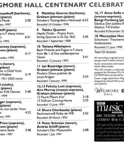 Alternative view of Various - Wigmore Hall Centenary: Live BBC Broadcasts By 26 Wigmore Hall Legends (CD, Comp, Mono, Ltd, RM, Enh) (Near Mint (NM or M-))