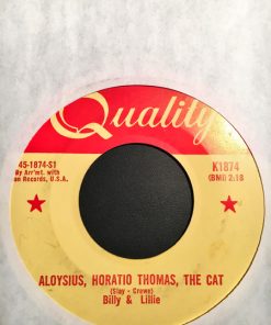 Billy & Lillie - Aloysius, Horatio Thomas, The Cat (7", Single) (Very Good Plus (VG+))