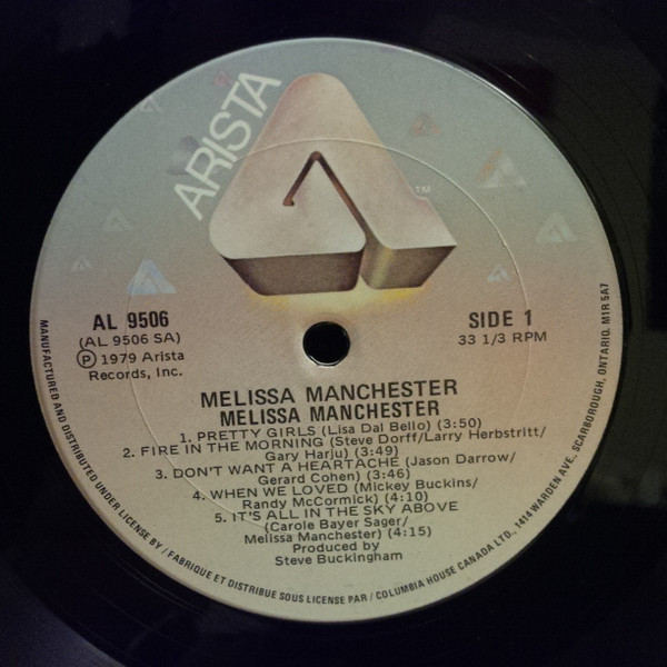 Melissa Manchester - Melissa Manchester (LP, Album, Club) (Mint (M)) - Image 4