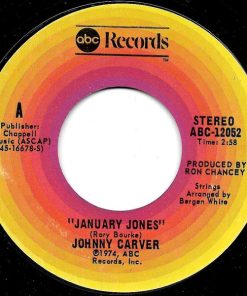 Johnny Carver - January Jones / Did We Even Try (7") (Very Good Plus (VG+))