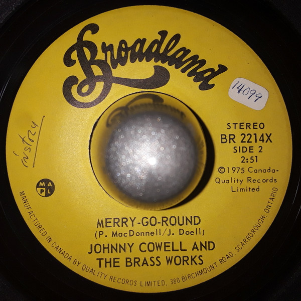 Johnny Cowell And The Brass Works - I'll Be Seeing You Some Day (7") (Very Good (VG)) - Image 2
