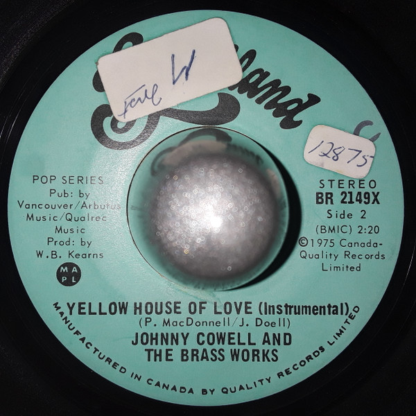 Johnny Cowell And The Brass Works - Goodbye Sunshine (Instrumental) (7") (Very Good Plus (VG+)) - Image 2