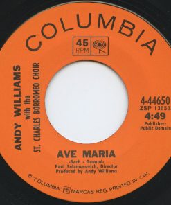 Alternative view of Andy Williams With The St. Charles Borromeo Choir - Battle Hymn Of The Republic (7", Single) (Near Mint (NM or M-))