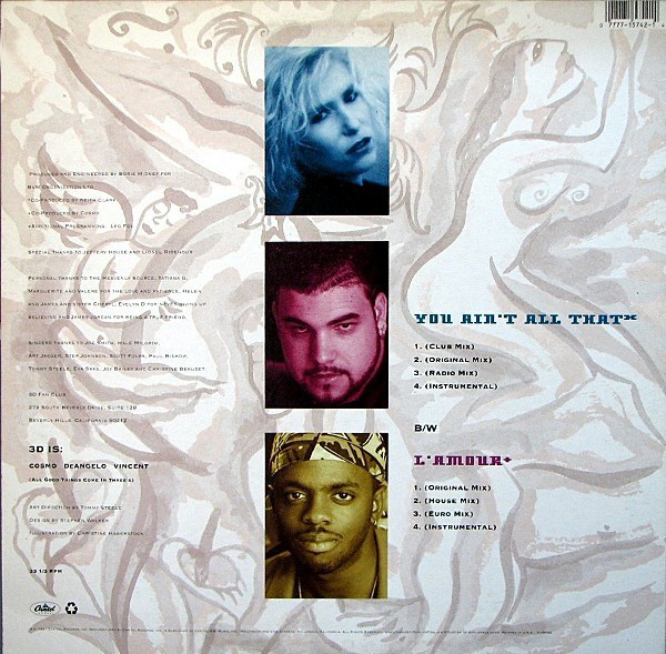 3D (14) - You Ain't All That / L'Amour (12", Single) (Mint (M)) - Image 2