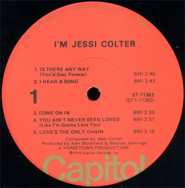 Jessi Colter - I'm Jessi Colter (LP, Album, Los) (Mint (M)) - Image 3