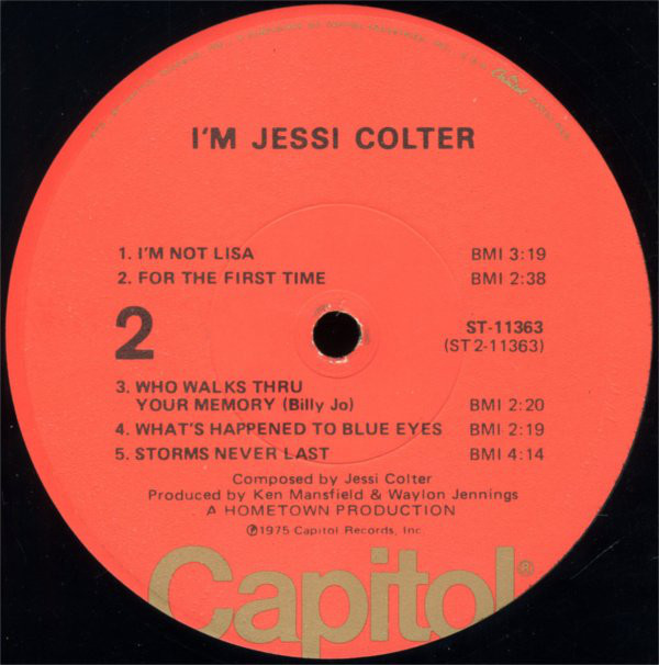 Jessi Colter - I'm Jessi Colter (LP, Album, Los) (Mint (M)) - Image 4
