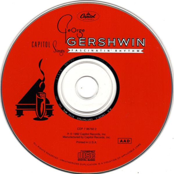 Various - Fascinatin' Rhythm - Capitol Sings George Gershwin (CD, Comp) (Near Mint (NM or M-)) - Image 3