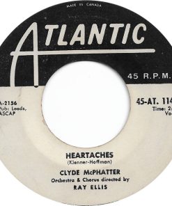 Alternative view of Clyde McPhatter - Long Lonely Nights / Heartaches (7", Single) (Very Good (VG))
