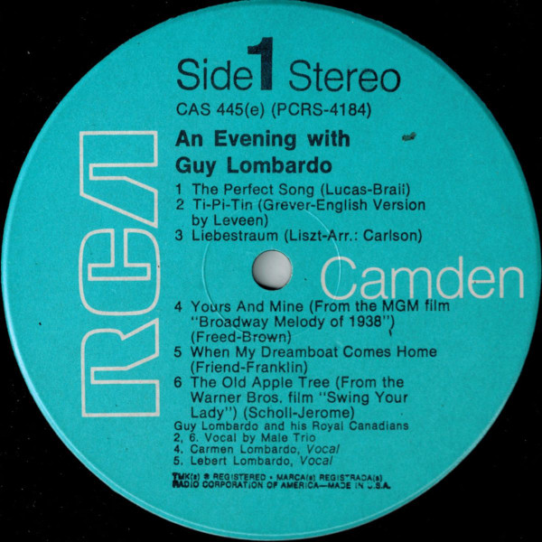 Guy Lombardo And His Royal Canadians - An Evening With Guy Lombardo (LP, Comp, RE) (Mint (M)) - Image 3
